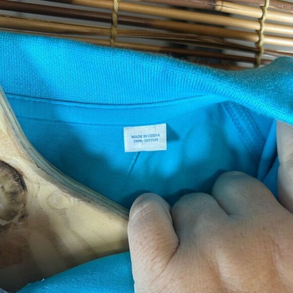 Southern Tide Extra Large (XL) Turquoise Blue Polo - Picture 3 of 5